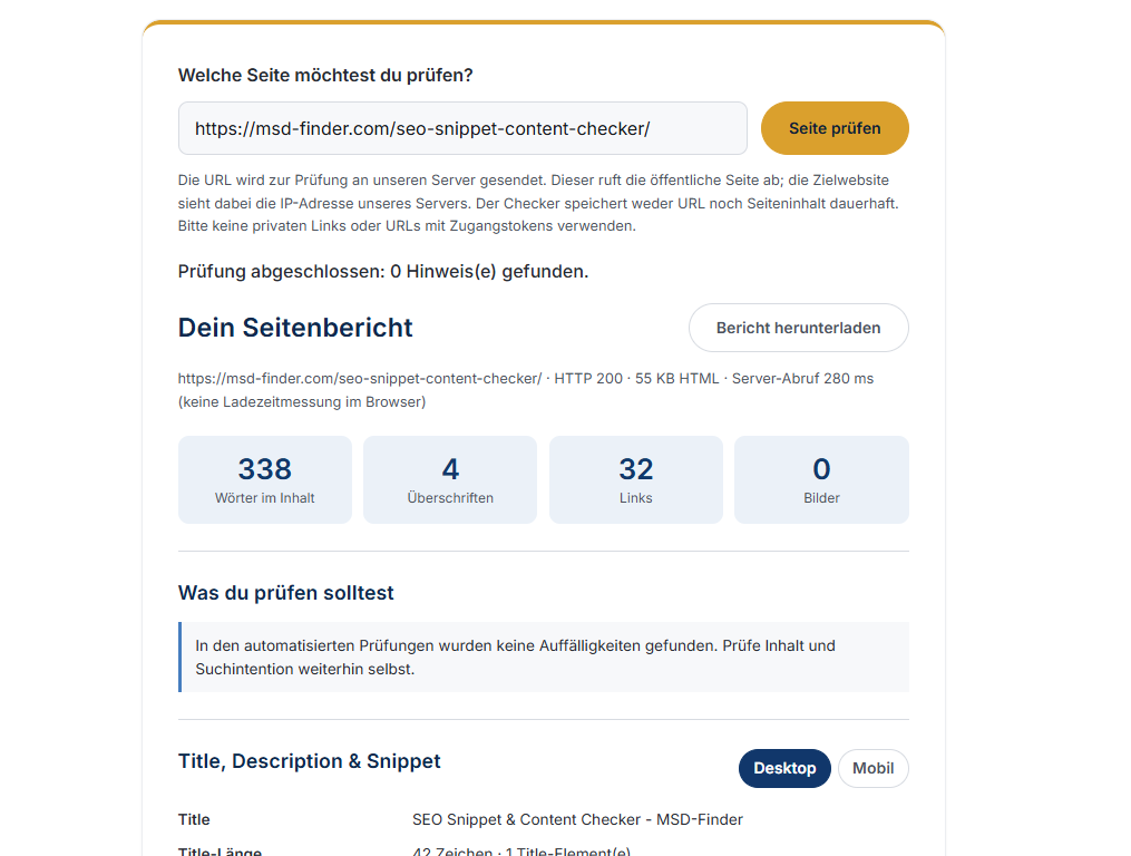 seo-snippet-checker